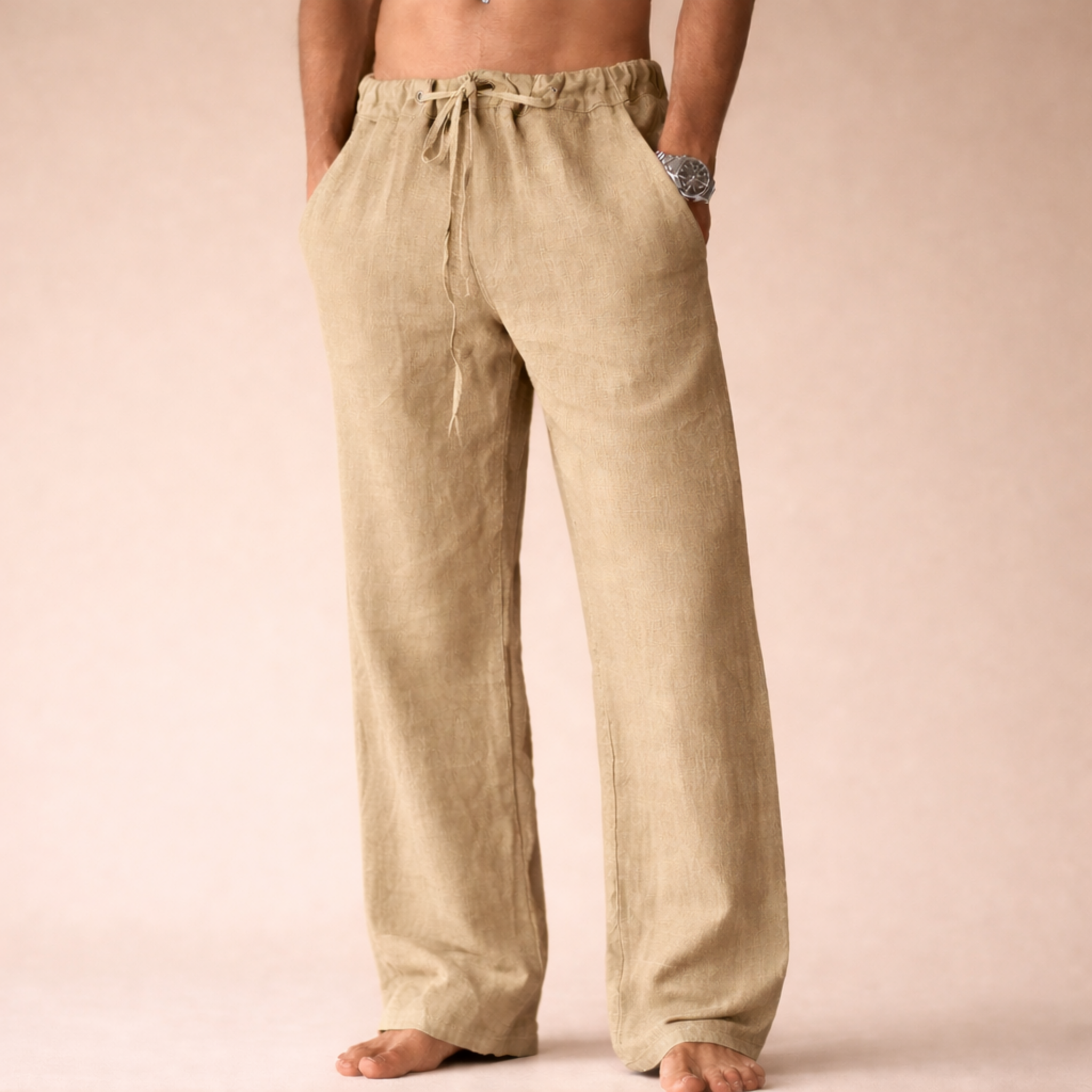 Men's Casual Linen Trousers | Relaxed