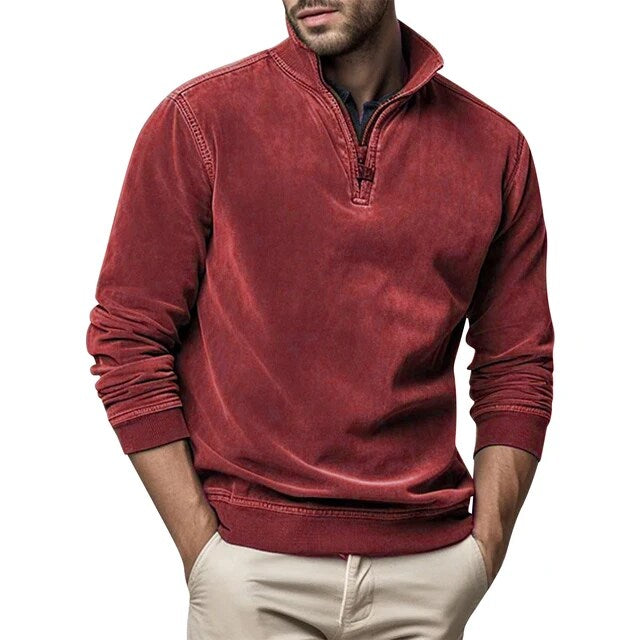 Men's Leisure Jumper Zip-Up Long Sleeve Casual Layering