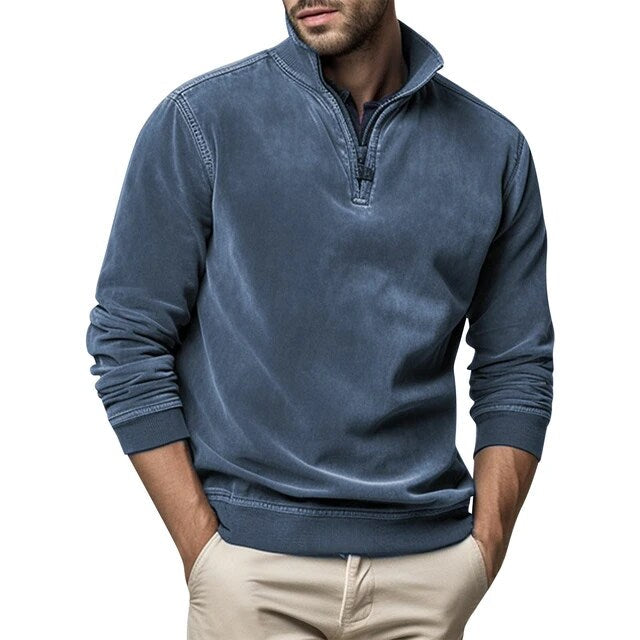 Men's Leisure Jumper Zip-Up Long Sleeve Casual Layering