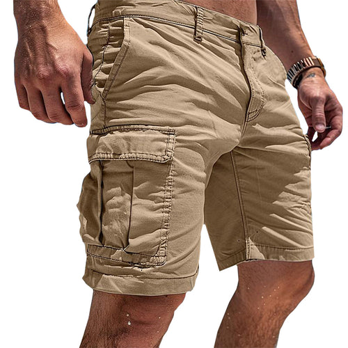 Men's Cargo Shorts Multi-Pocket Utility Knee-Length Drawstring Functional Casual Streetwear Workwear Everyday Zeke