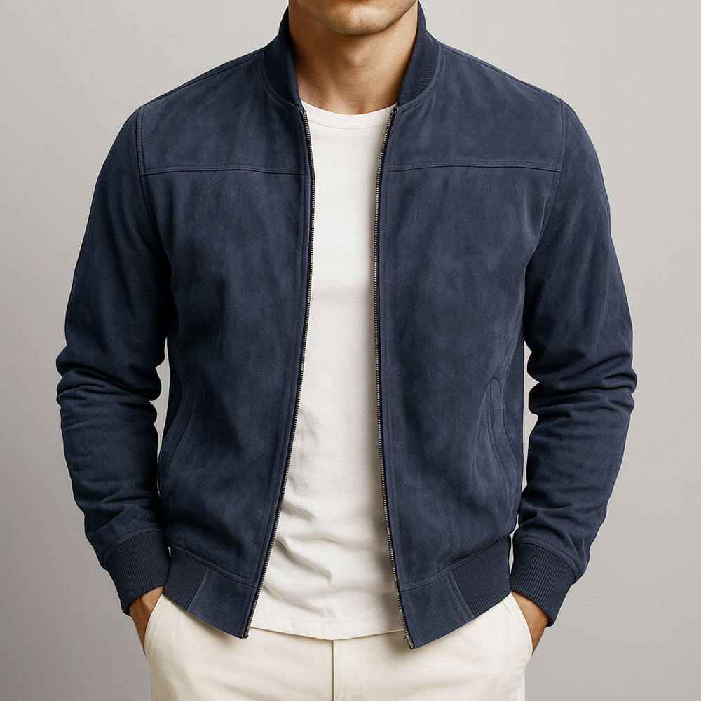Men's Modern Minimalist Zip Jacket | Sleek