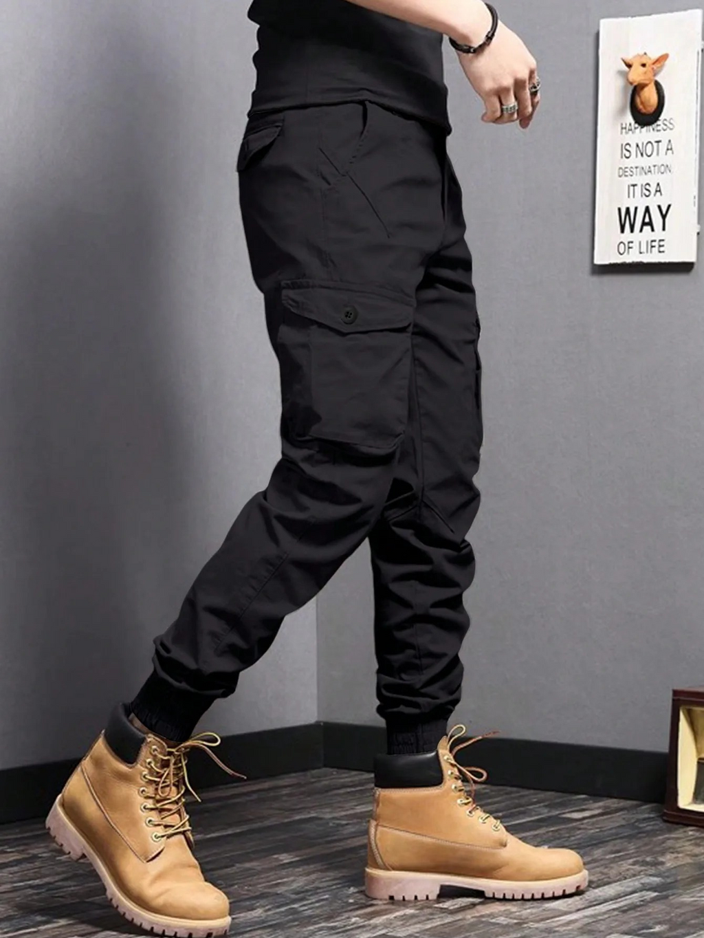 Men's Cargo Tapered Fit Trousers