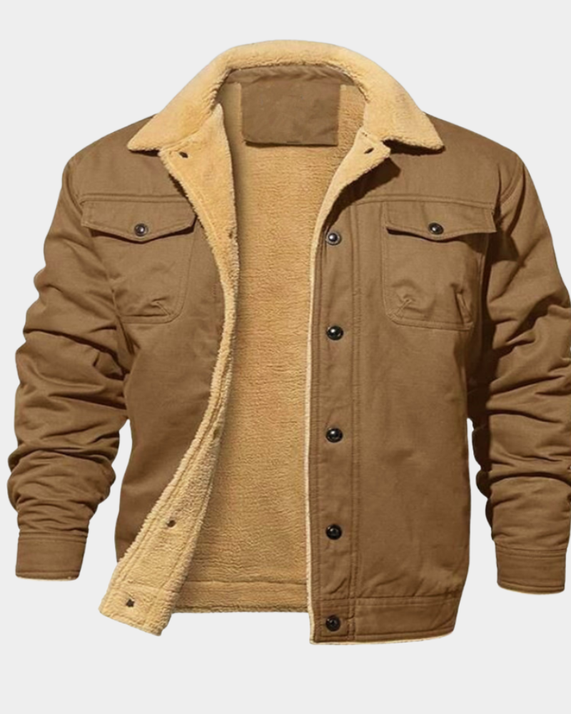 Men's Outdoor Jacket Full-Zip Adjustable Hood Versatile Travel
