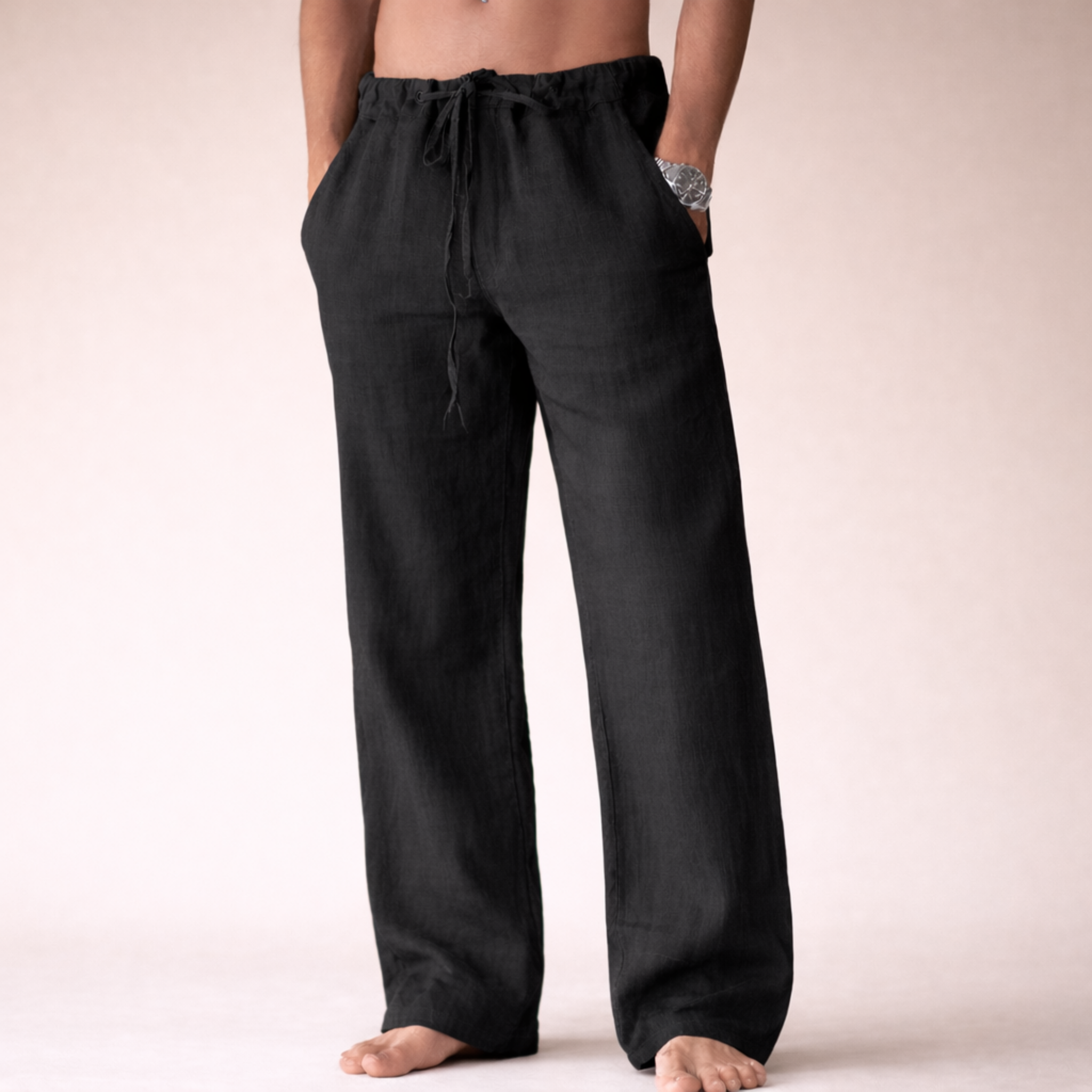 Men's Casual Linen Trousers | Relaxed