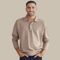 Men's Polo Sweater Knitted Collared Ribbed Classic Fit Casual Smart-Casual Layering Everyday Warm Versatile