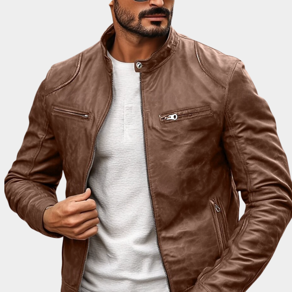 Men's Elegant Adventure Jacket Full-Zip Hooded Relaxed Fit Outdoor Travel