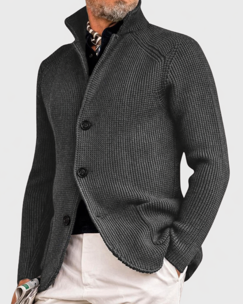 Men's Casual Overcoat Relaxed Fit Long Sleeve Lapel Closure Everyday Style