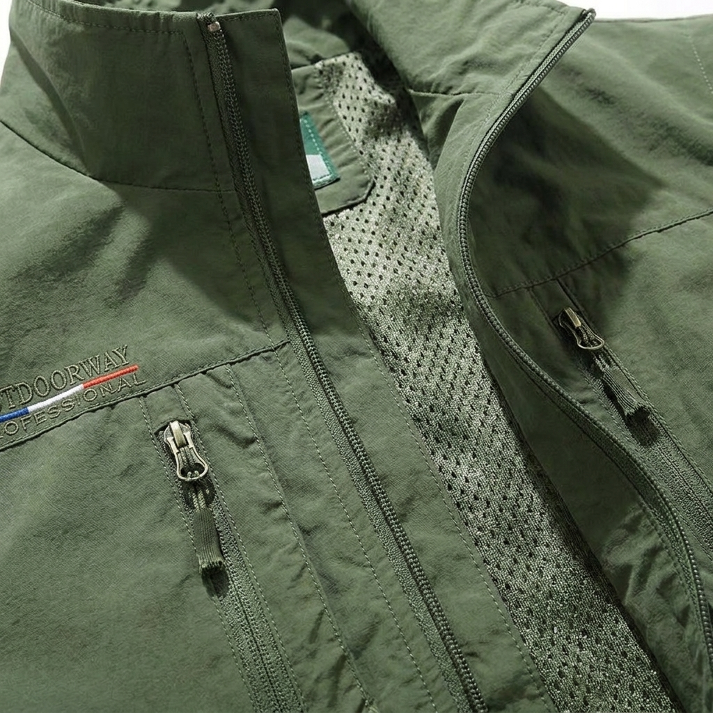 Men's Utility Vest Multi-Pocket Outdoor Adjustable Functional