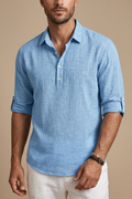 Men’s Linen Polo Shirt