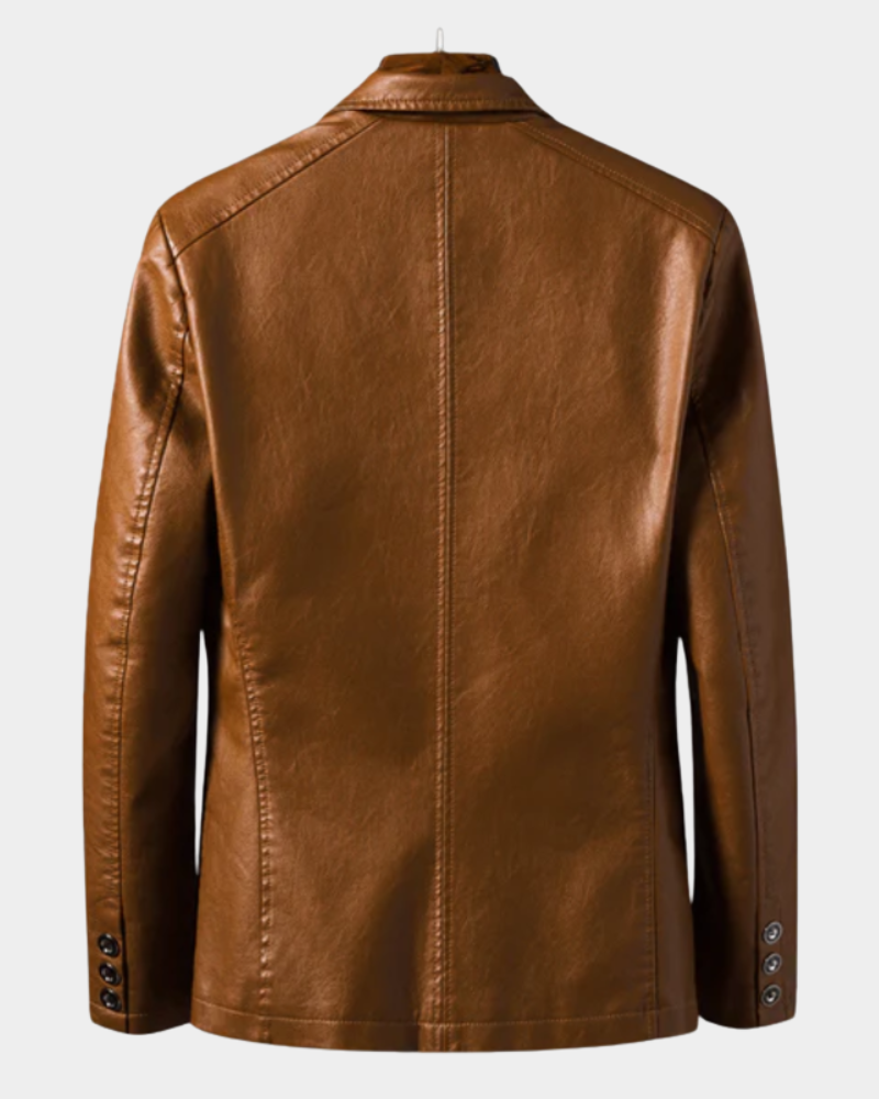 Men's Modern Executive Jacket Tailored Fit Long Sleeve Notched Lapel Smart-Casual