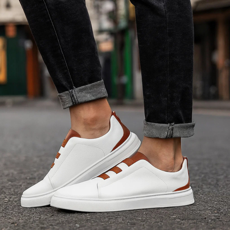 Men’s Slip-On Trainers with Strap Feature