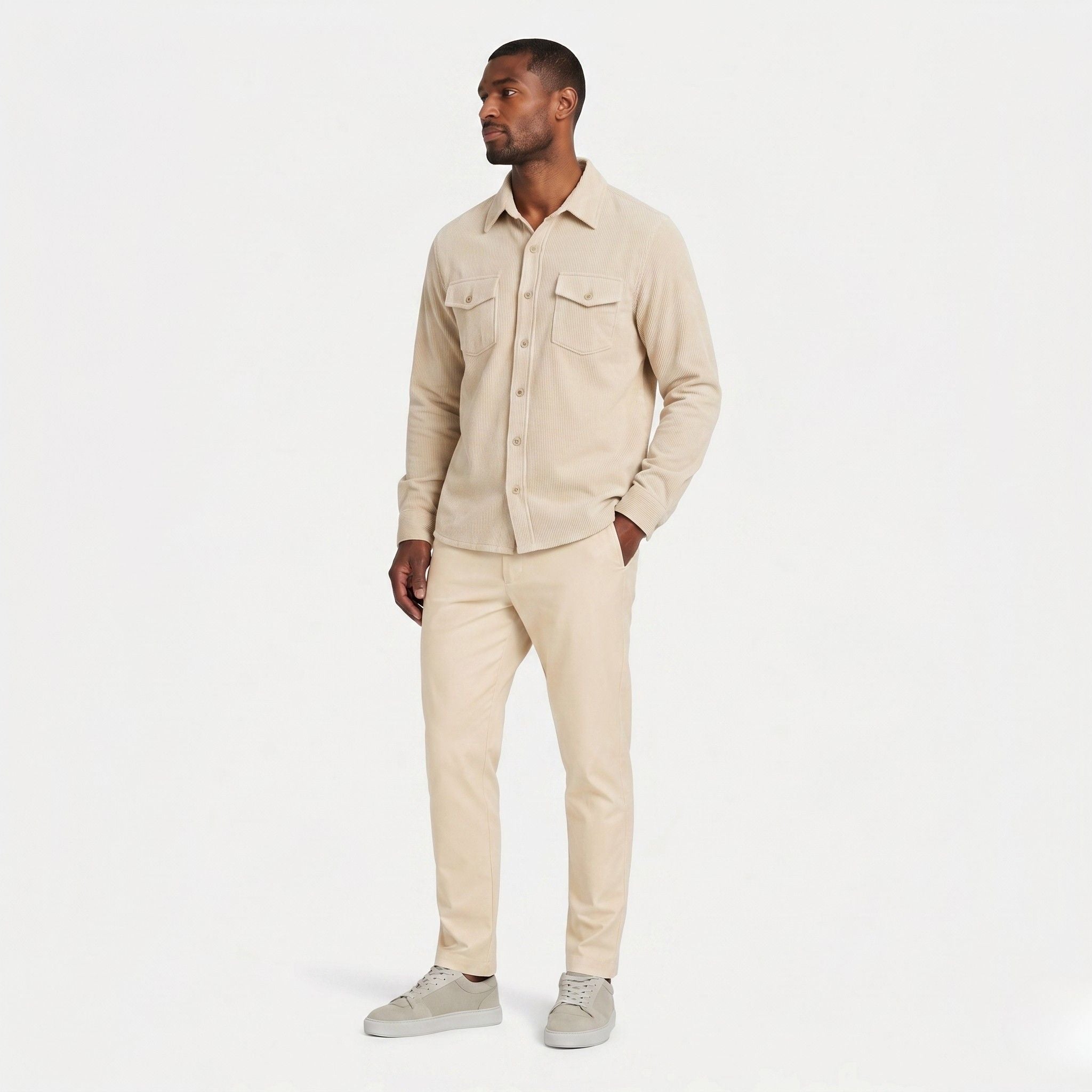 Men's Casual Corduroy Shirt | Long Sleeve