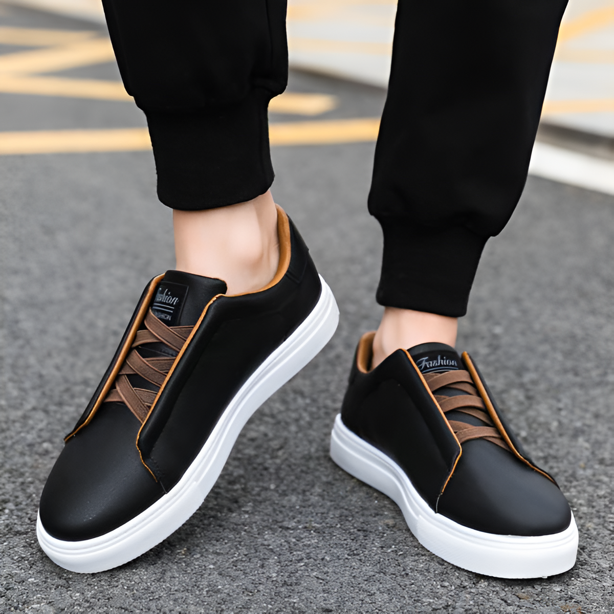 Men's Sneakers Casual Low-Top Lace-Up Trainers Everyday Walking Sport Comfort Streetwear Versatile Trendy Halton
