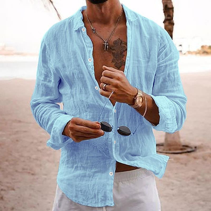 Men's Casual Summer Shirt | Long Sleeve