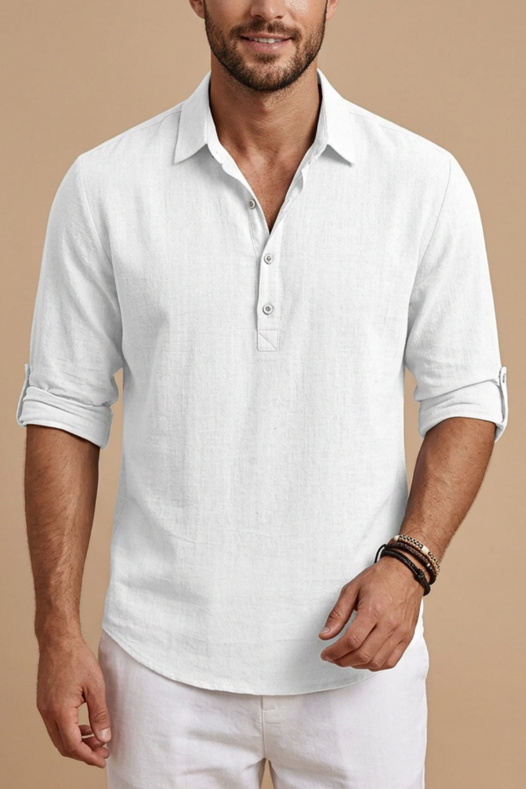 Men’s Linen Polo Shirt