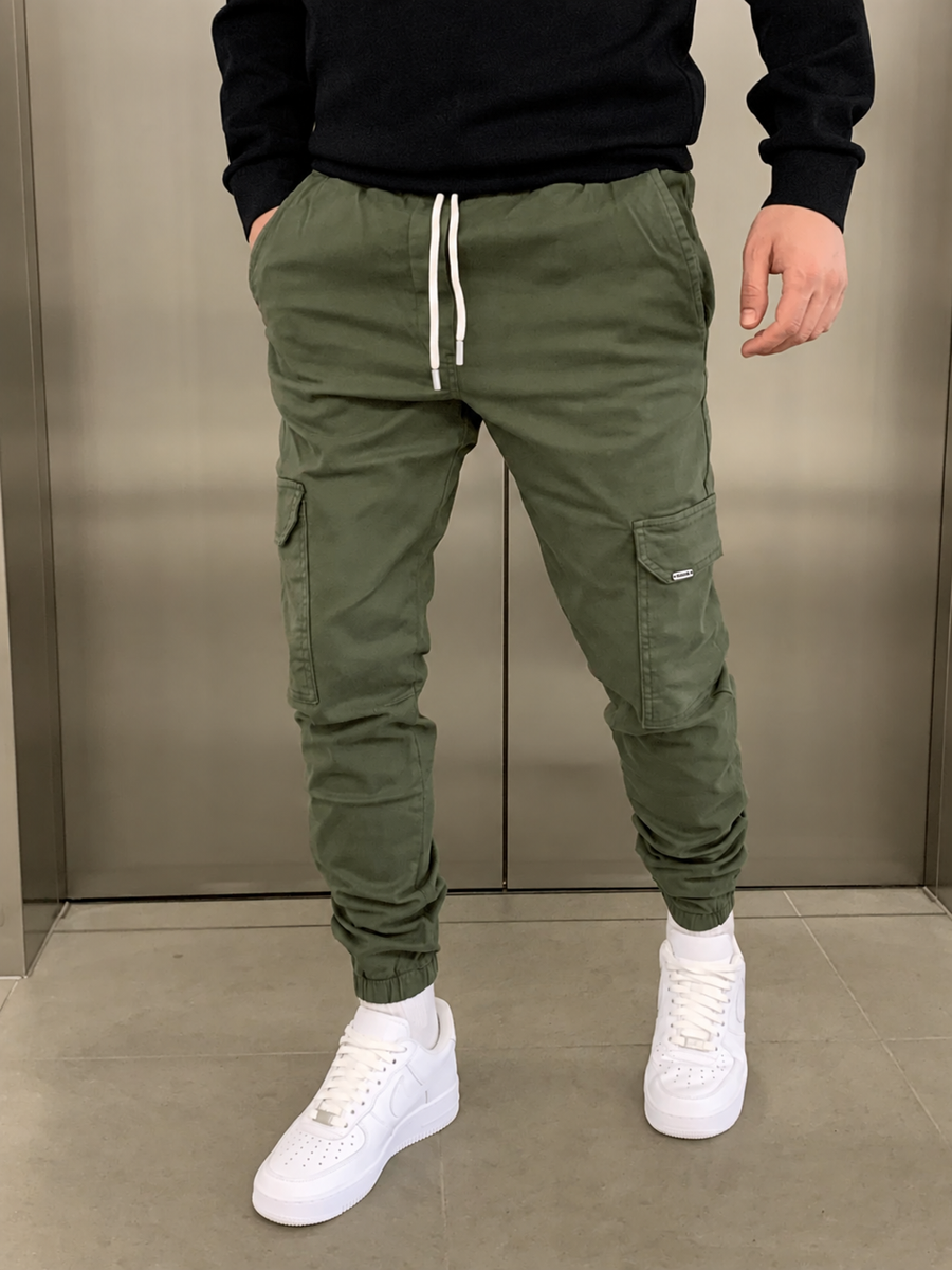 Men's Cargo Trousers Relaxed Fit Multi-Pocket Utility Style Everyday Wear