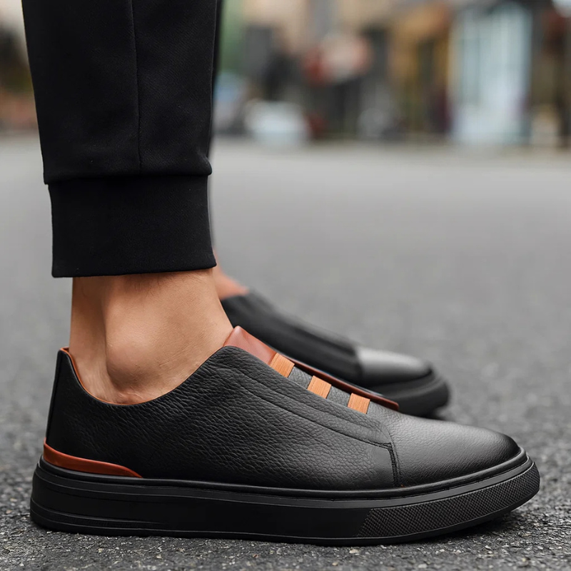Men’s Slip-On Trainers with Strap Feature