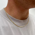 Men's Stylish Gold Chain Necklace Minimalist Design Everyday Accessory