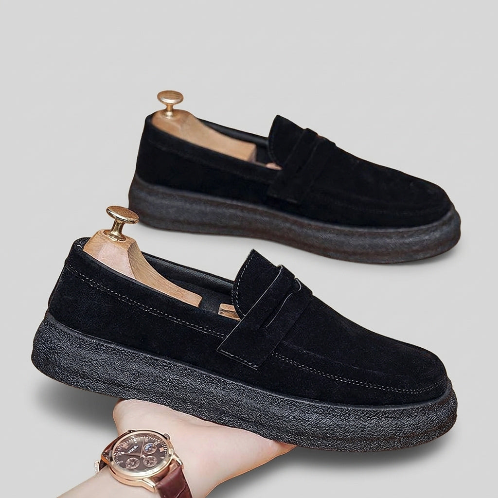 Men’s Slip-On Loafers with Platform Sole