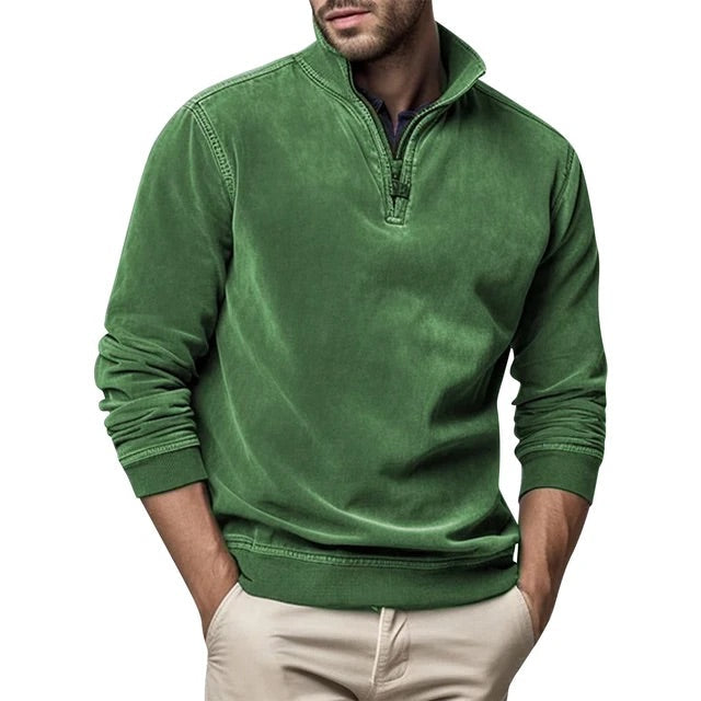 Men's Leisure Jumper Zip-Up Long Sleeve Casual Layering