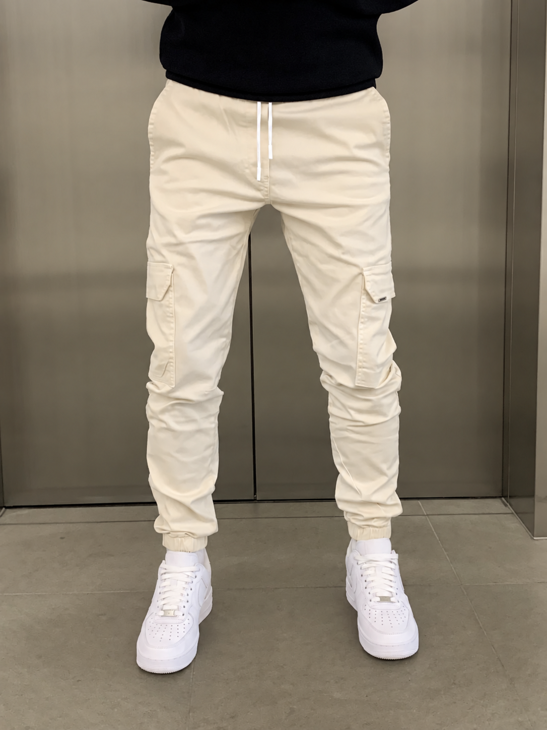 Men's Cargo Trousers Relaxed Fit Multi-Pocket Utility Style Everyday Wear