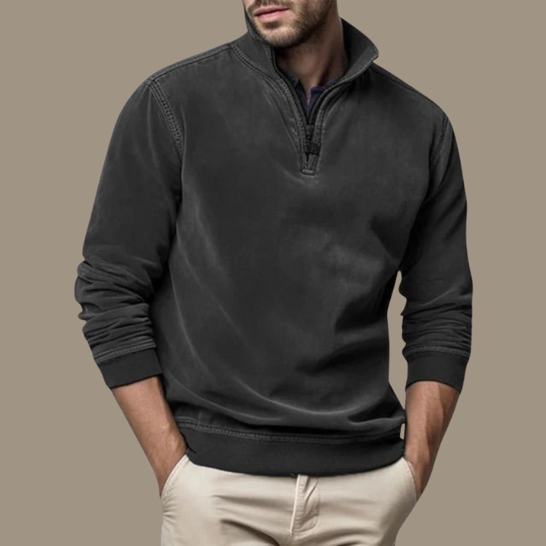 Men's Leisure Jumper Zip-Up Long Sleeve Casual Layering