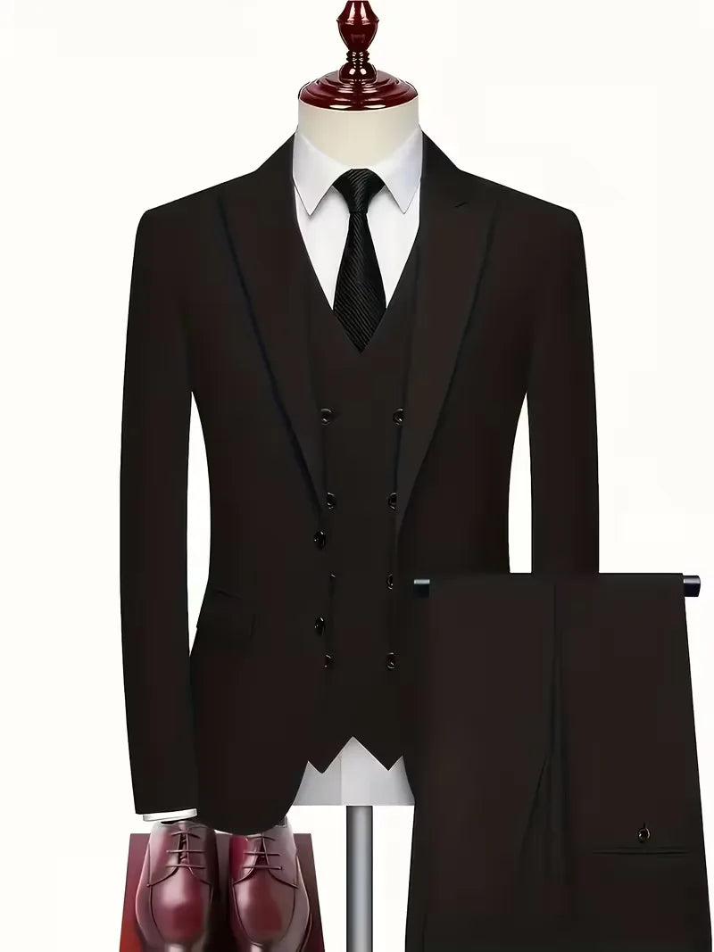 Men's Stylish Slim Fit Suit Set | Double-Breasted