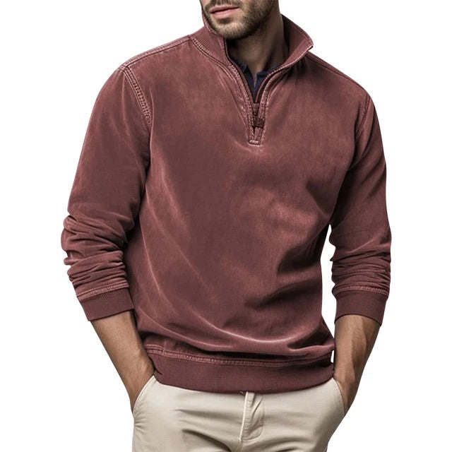 Men's Leisure Jumper Zip-Up Long Sleeve Casual Layering