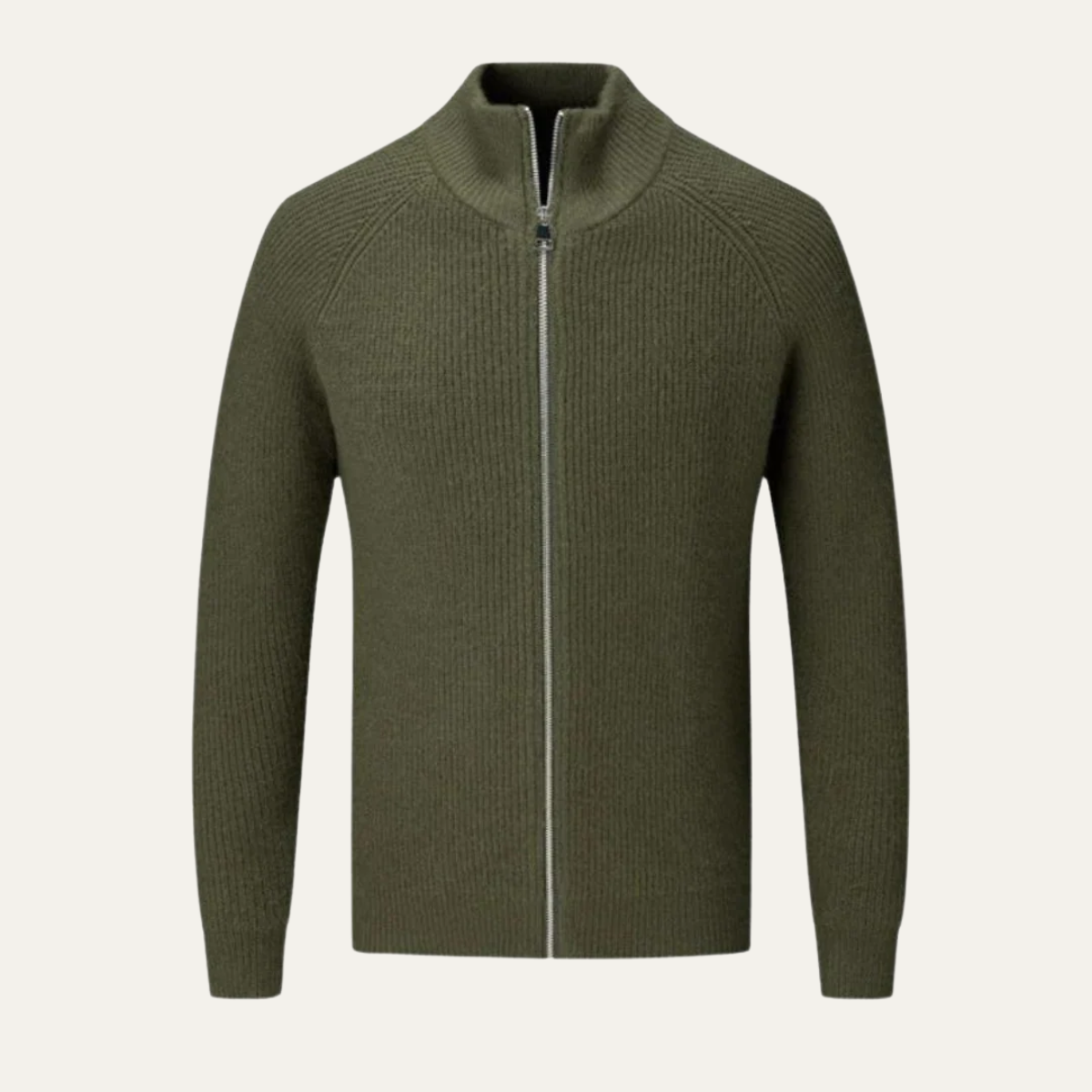 Men's Stylish Merino Wool Cardigan | Zip-Up