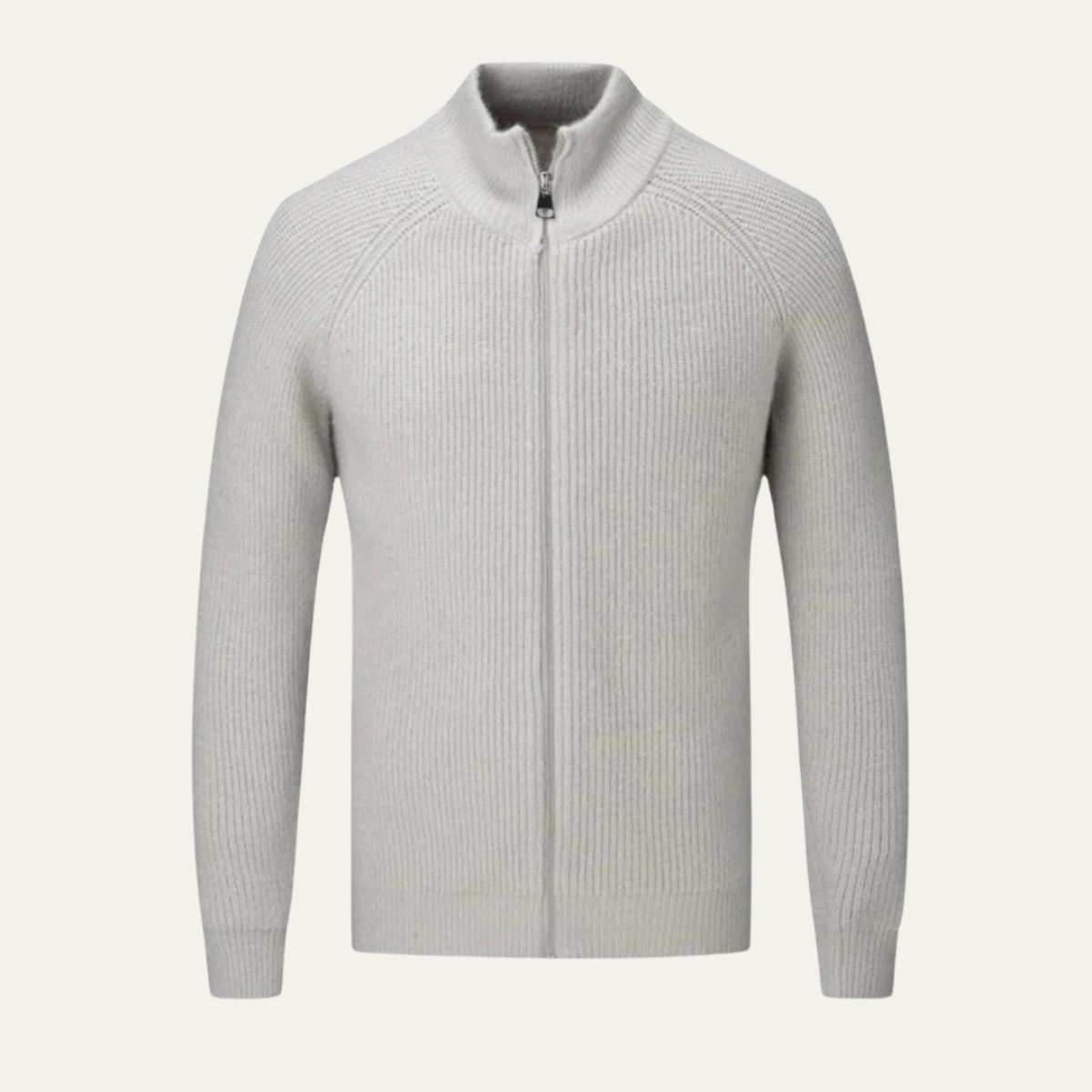 Men's Stylish Merino Wool Cardigan | Zip-Up