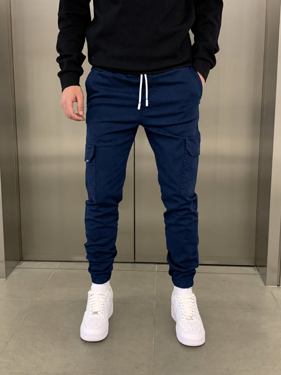 Men's Cargo Trousers Relaxed Fit Multi-Pocket Utility Style Everyday Wear