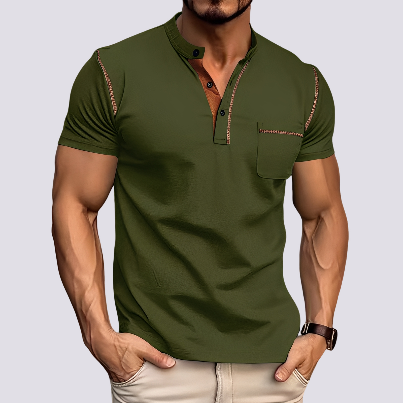 Men's Polo Shirt Casual Short-Sleeve Collared Regular Fit Smart-Casual Everyday Golf Sport Versatile Classic