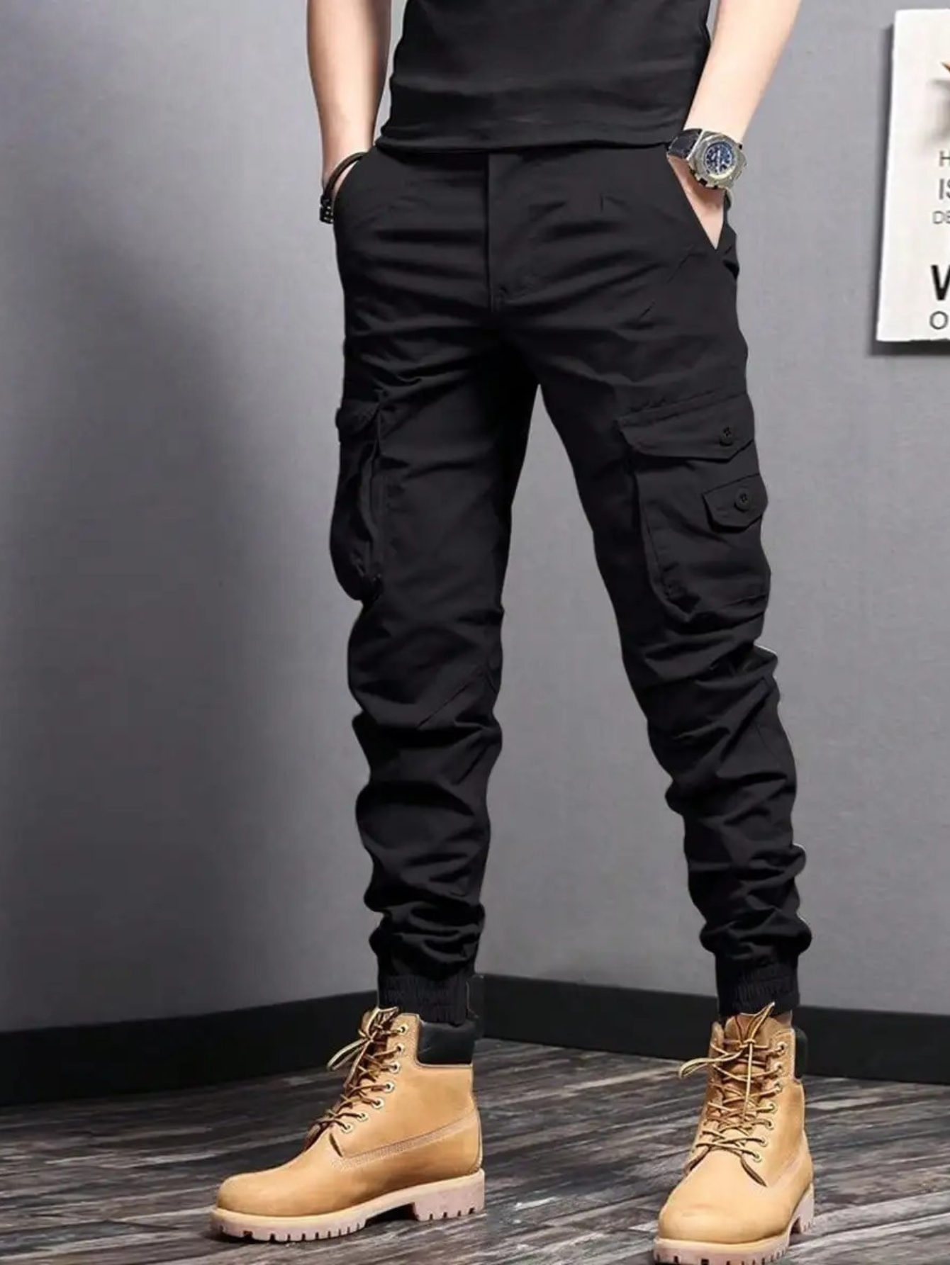 Men's Cargo Tapered Fit Trousers