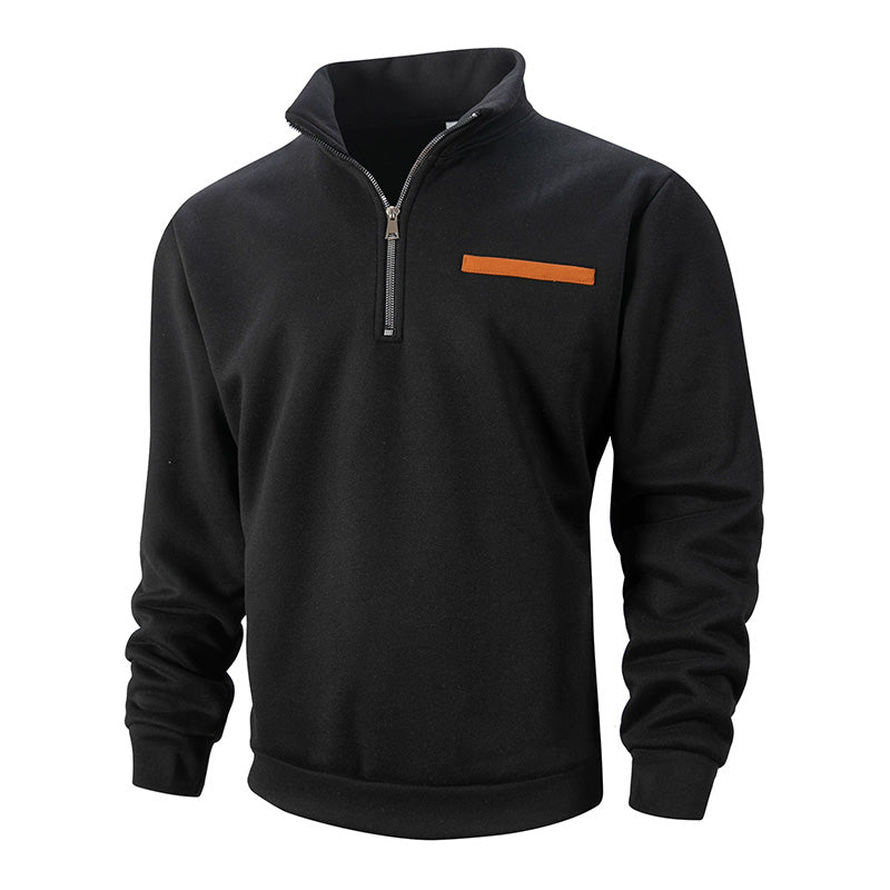 Men's Long Sleeve Half-Zip Shirt Casual Fit Versatile Everyday Layering