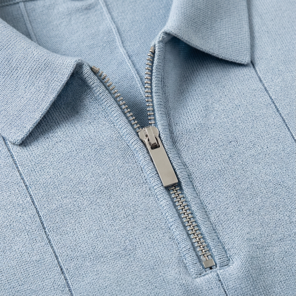 Men's Stylish Quarter-Zip Polo | Casual