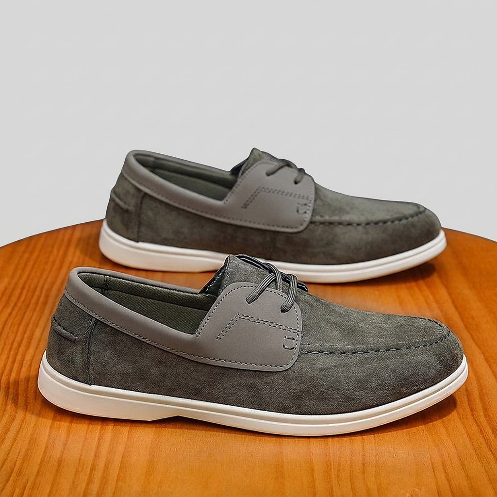 Men’s Casual Loafers with Lace-Up Detail