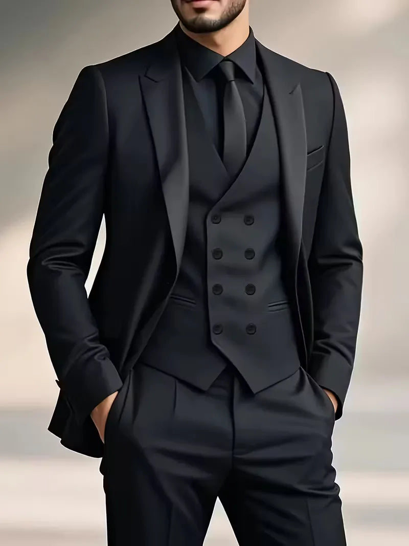 Men's Stylish Slim Fit Suit Set | Double-Breasted