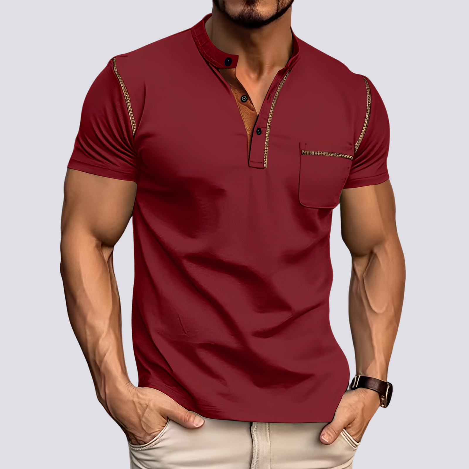 Men's Polo Shirt Casual Short-Sleeve Collared Regular Fit Smart-Casual Everyday Golf Sport Versatile Classic