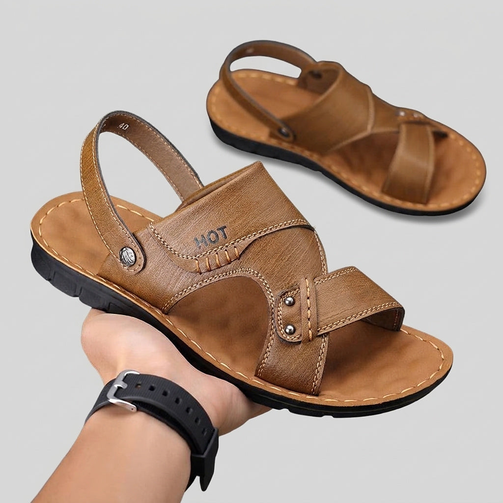 Men’s Casual Sandals with Adjustable Heel Strap