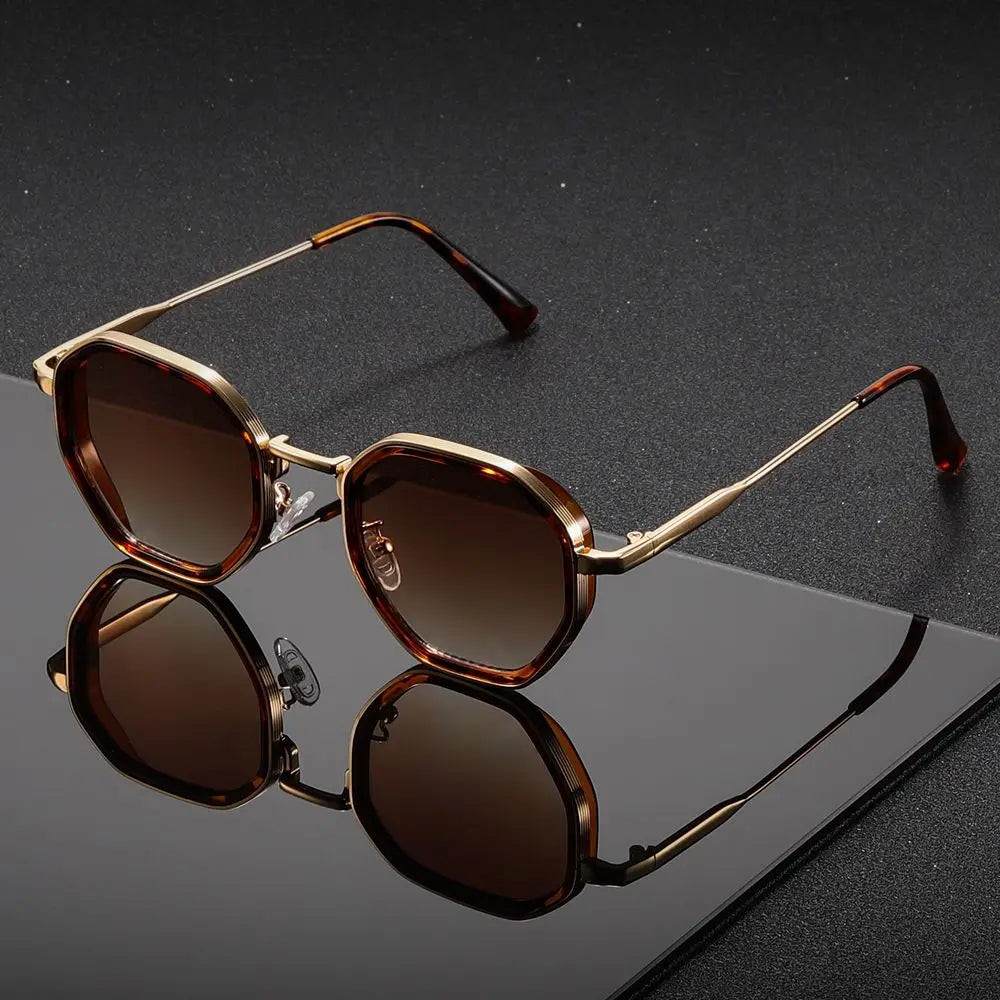 Men's Geometric Sunglasses | Metal Frame