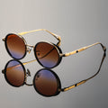 Men's Round Retro Sunglasses | Metal Frame