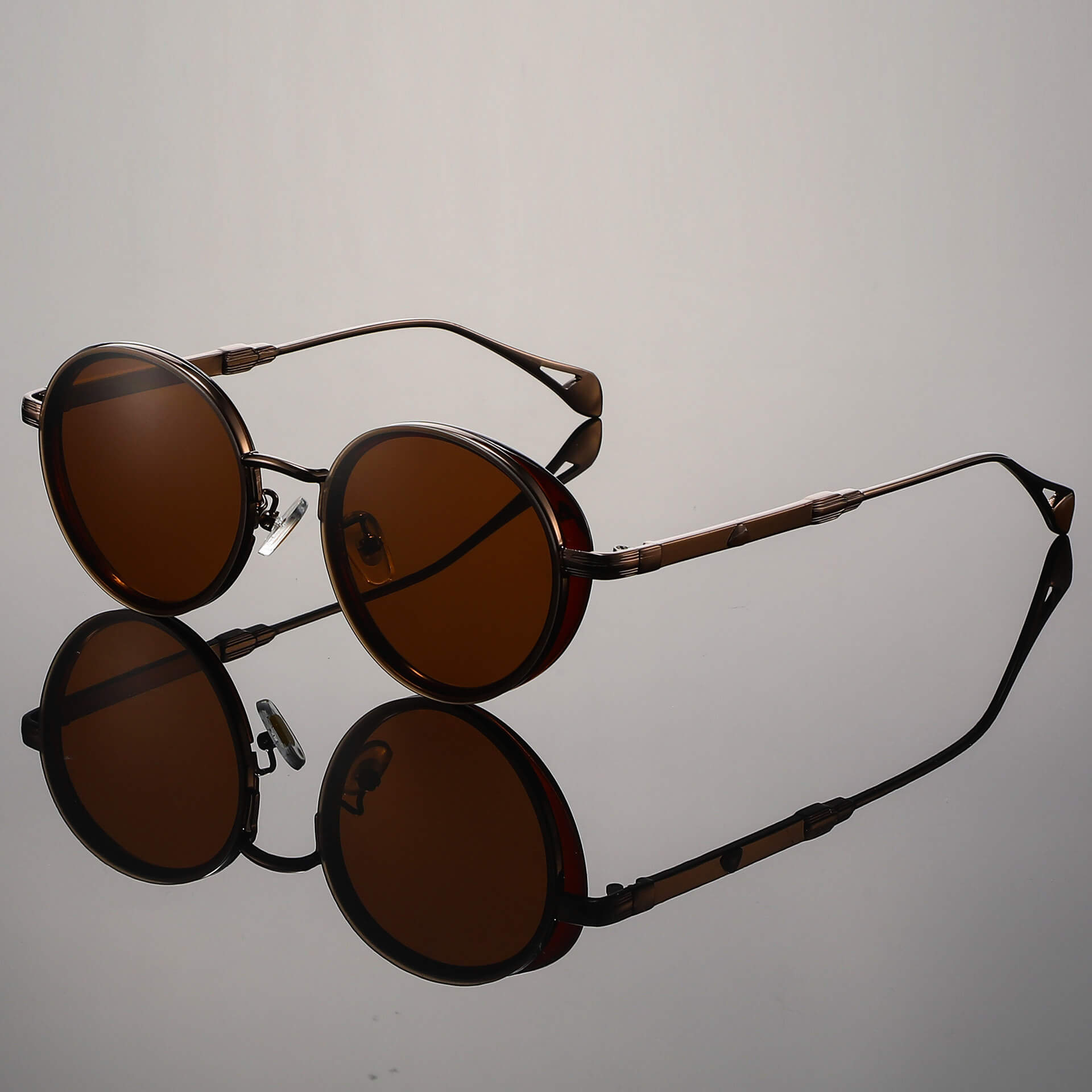 Men's Round Retro Sunglasses | Metal Frame