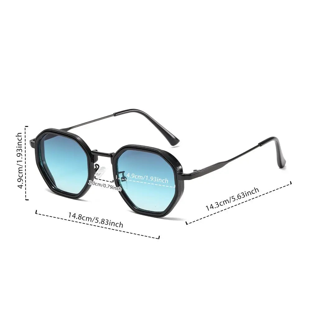 Men's Geometric Sunglasses | Metal Frame