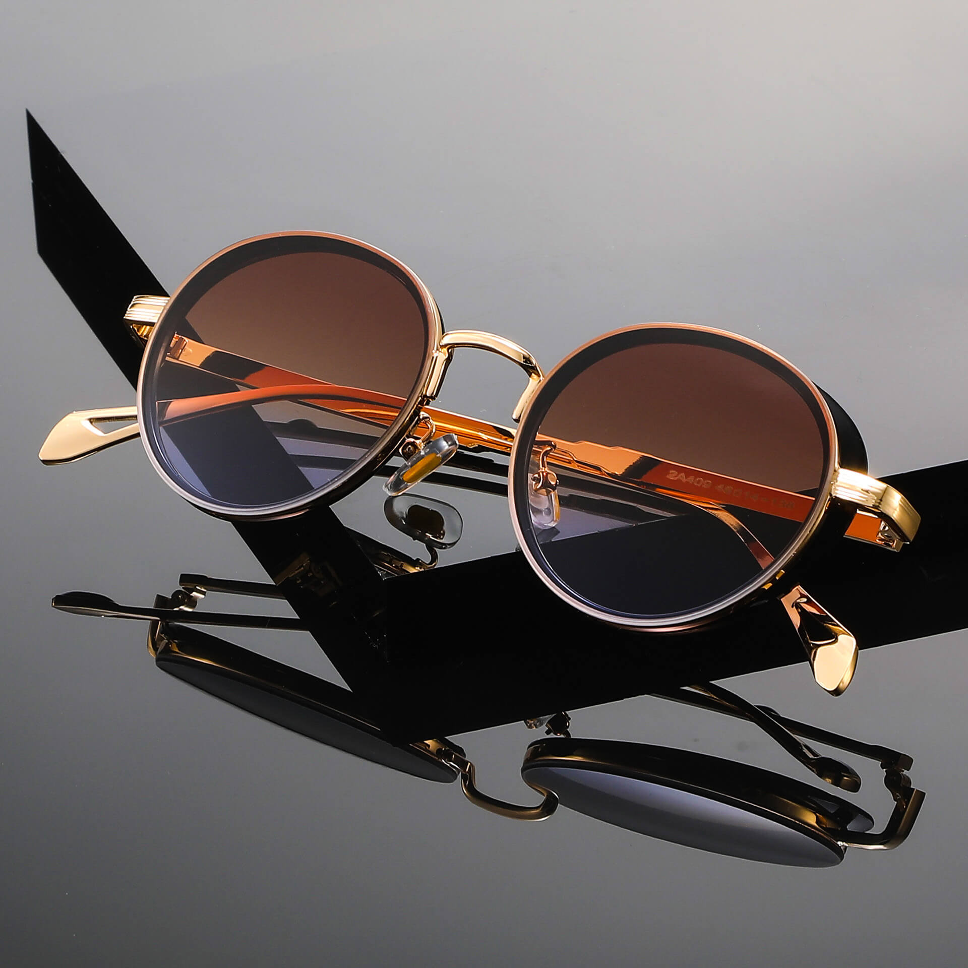 Men's Round Retro Sunglasses | Metal Frame