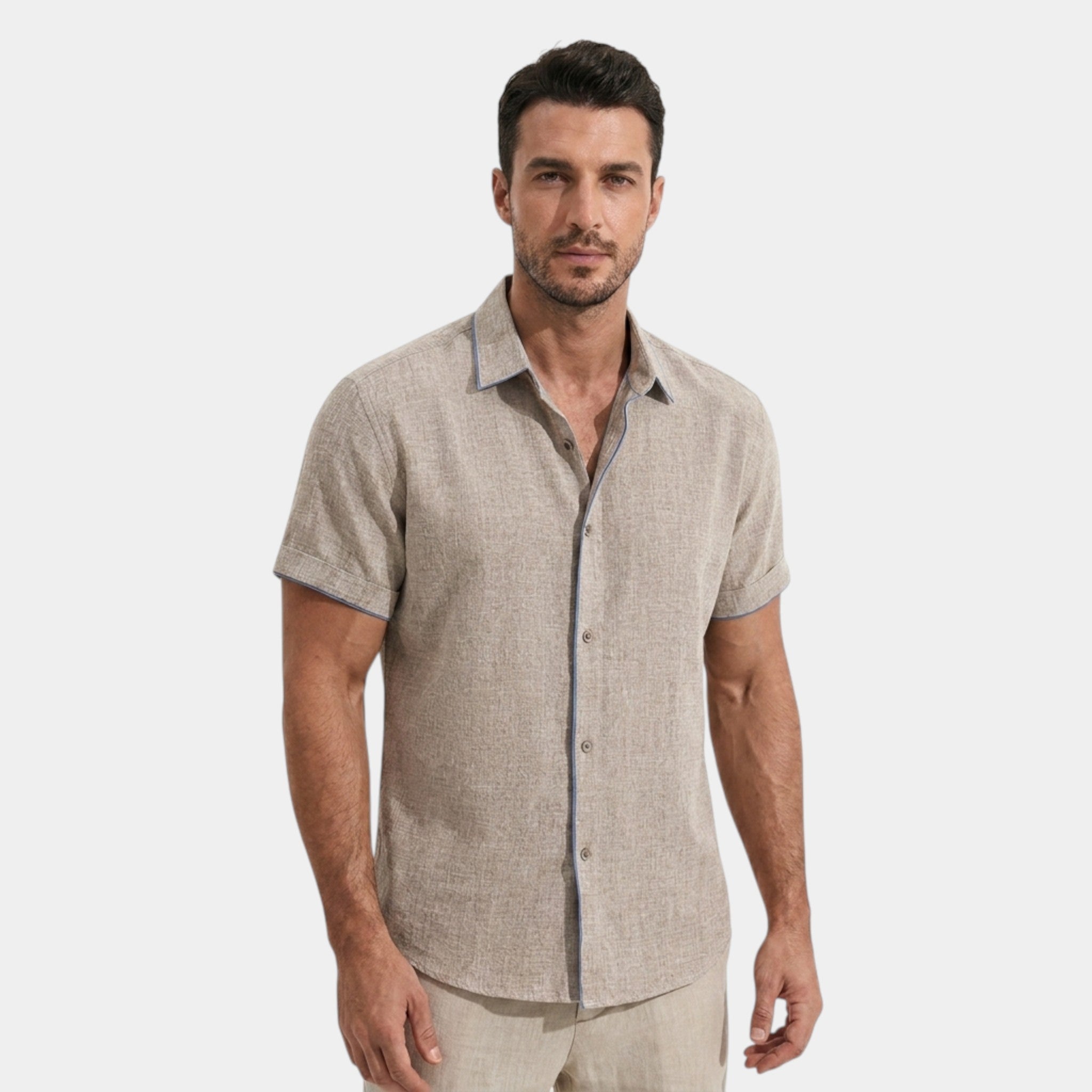 Men’s Button Up Shirt Summer Casual