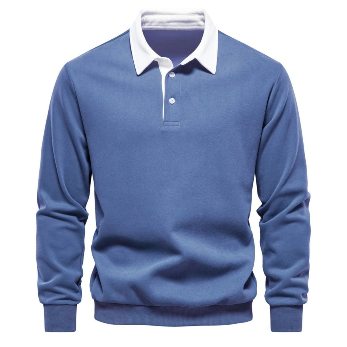 Men's Casual Sweater Collared Long Sleeve Relaxed Fit Everyday Wear