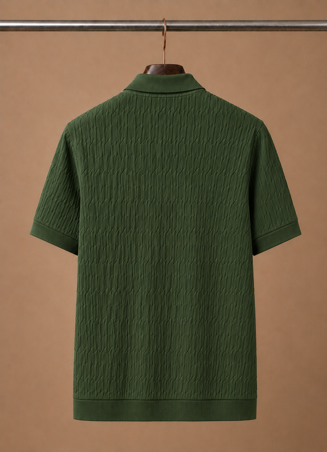 Men's Casual Knit Polo Shirt | Textured Summer Style