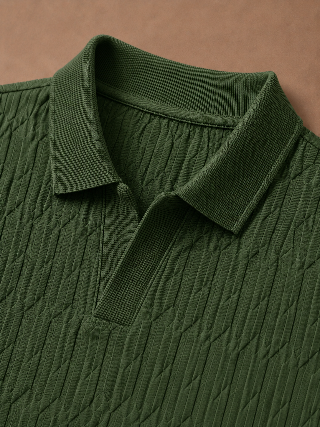 Men's Casual Knit Polo Shirt | Textured Summer Style