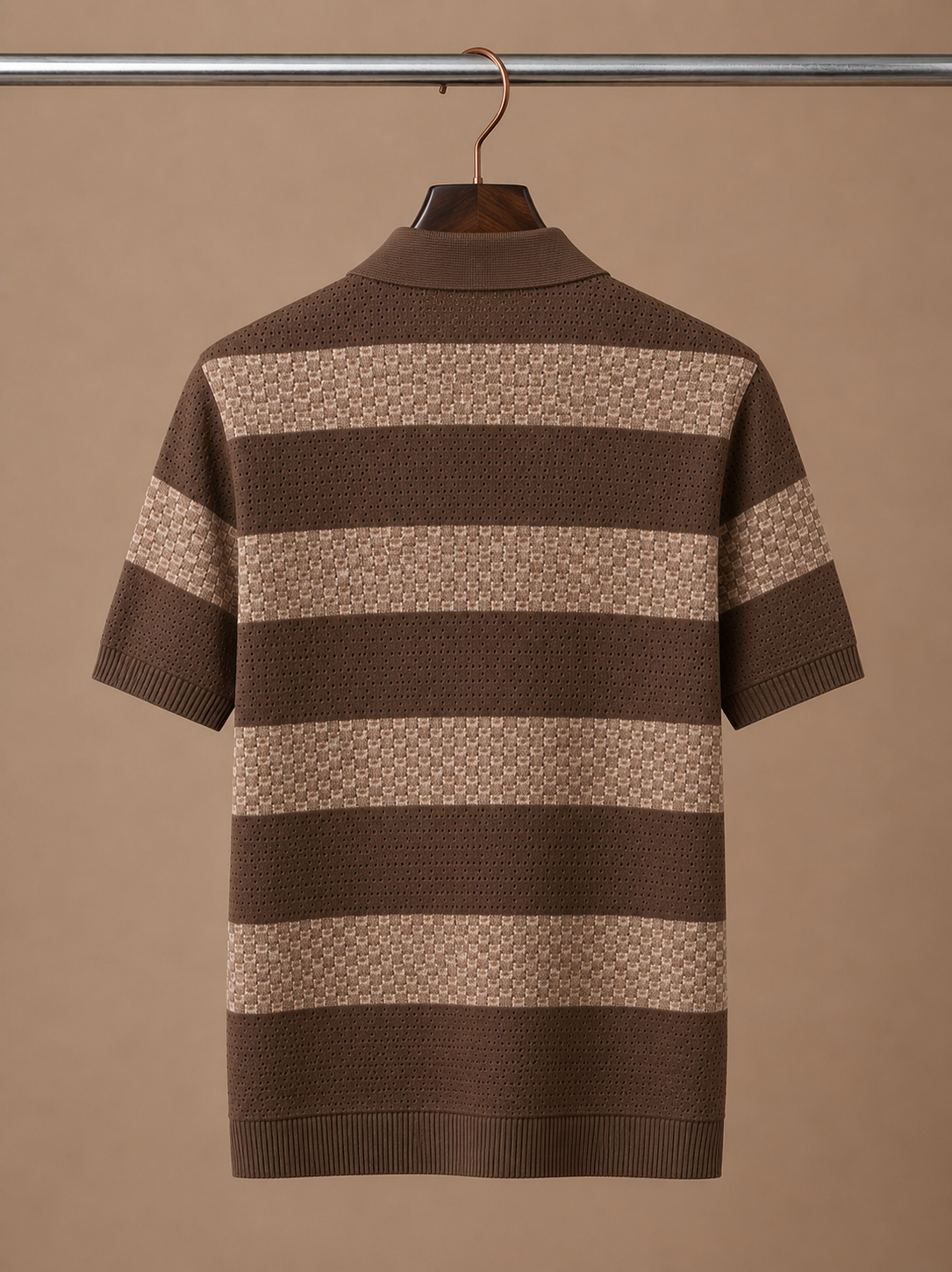 Men's Stylish Striped Polo Shirt | Smart Casual Fit