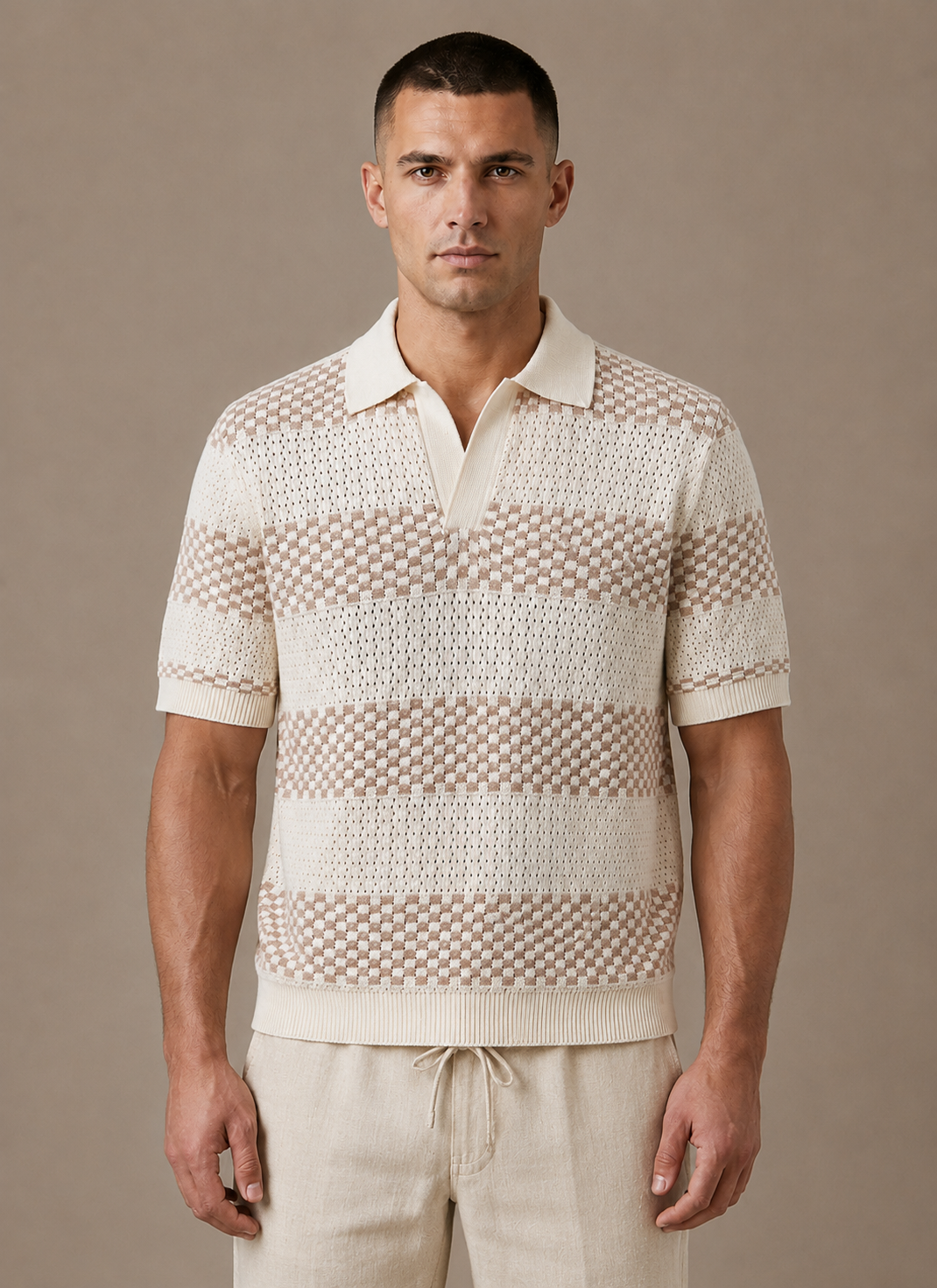 Men's Stylish Striped Polo Shirt | Smart Casual Fit